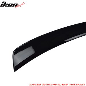 Fits 02-06 Acura RSX DC5 OE Style Rear Trunk Spoiler Wing Painted #B92P Black - Image 5