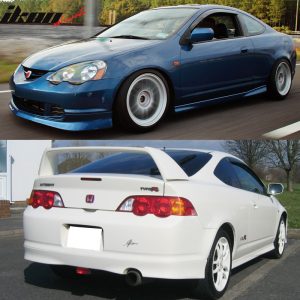 Fits 02-04 Acura RSX DC5 Front Bumper Lip Spoiler + Rear Bumper Lip Diffuser PU - Image 3