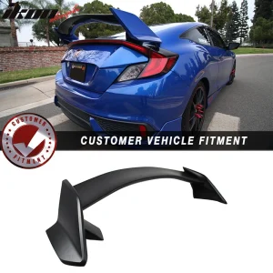 Fits 16-20 Honda Civic 10th Gen X Coupe 2-Door Type R TR Trunk Spoiler Wing ABS - Image 6