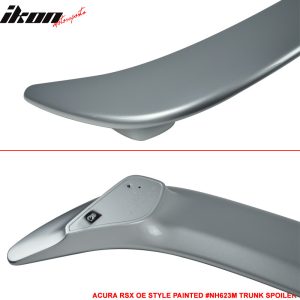 Fits 02-06 Acura RSX DC5 OE Style Trunk Spoiler Painted # NH623M Silver Metallic - Image 4