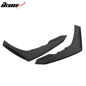 Fits 16-24 Chevrolet Camaro 1LE Style 2PCS Front Bumper Side Splitter Canards PP - Image 4