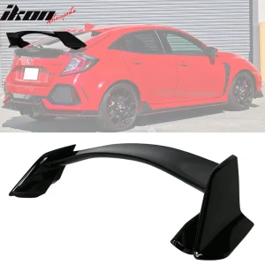 Fits 17-21 Honda Civic Hatchback 5Dr Type R Trunk Spoiler Painted #NH731P Black - Image 6