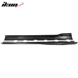 Fits 10-15 Chevy Camaro Rocker Style Add On Side Skirts Panels Matte Black PP - Image 5