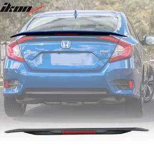 Fits 16-21 Honda Civic Sedan JDM RS Style Rear Trunk Spoiler Painted #B607M Blue - Image 6