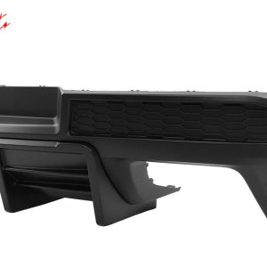 Fits 14-15 Chevy Camaro Ikon Style Rear Diffuser Bumper Lip Matte Black PP - Image 5