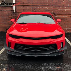 Fits 16-18 Chevy Camaro LT & RS ZL1 Style Front Bumper Lip Spoiler Unpainted PP - Image 3