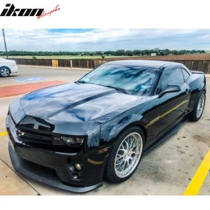 FitS 10-15 Chevrolet Camaro IKON Style 2PC Side Skirts Extension Rocker Panel PP - Image 4