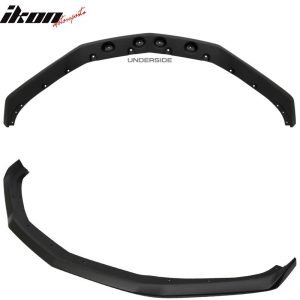 Fits 16-24 Camaro SS V8 OE Style Front Bumper Lip Matte Black - Image 5