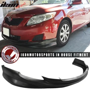 Fits 09-10 Toyota Corolla K-Style Unpainted Front Bumper Lip Spoiler - PU - Image 6
