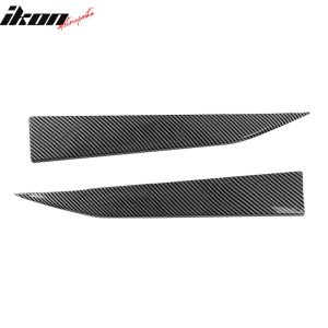 Fits 16-24 Chevy Camaro Rocker Style Side Skirts Lip Carbon Fiber Print 4PCS PP - Image 5