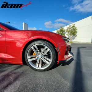 Fits 16-18 Chevrolet Camaro OE Style Front Bumper Lip Spoiler Unpainted Black PU - Image 3