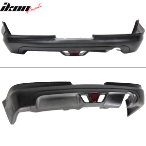 Fits 02-04 Acura RSX Mugen Style Rear Lip Spoiler Diffuser w/ LED Brake Light - Image 3