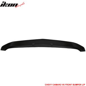 Fits 10-13 Chevrolet Camaro V6 Z28 Look Front Bumper Lip Spoiler Unpainted - PU - Image 4