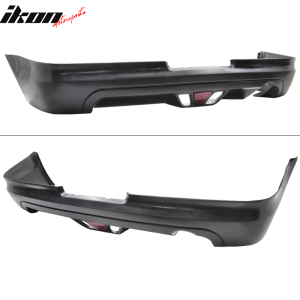 Fits 02-04 Acura RSX Mugen Style Rear Lip Spoiler Diffuser w/ LED Brake Light - Image 4