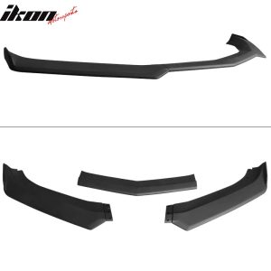 Fits 16-24 Chevy Camaro Front Bumper Lip 1LE Style Spoiler Matte Black Splitter - Image 4