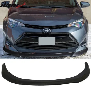 For 17-19 Toyota Corolla GT Style Unpainted Front Bumper Lip Splitter PU Spoiler - Image 6