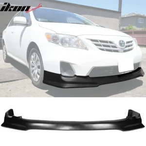 Fits 11-13 Toyota Corolla TR-D Style Front Bumper Lip Spoiler Splitter PU Kit - Image 4