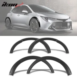 Fits 19-23 Toyota Corolla Auris E210 5Dr TOMS Style Matte Black Fender Flares 8P - Image 6