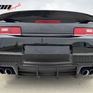 For 14-15 Chevy Camaro Ikon Style Rear Diffuser Bumper Lip Carbon Fiber Print PP - Image 3