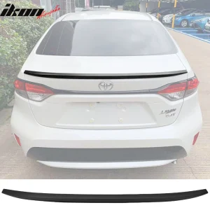 Fits 20-25 Toyota Corolla Sedan IKON Style Rear Trunk Spoiler Wing - Matte Black - Image 6
