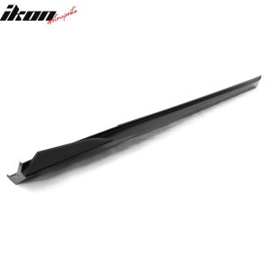 Fits 16-24 Chevy Camaro IKON V2 Style 4PCS Side Skirts Extension PP Matte Black - Image 4