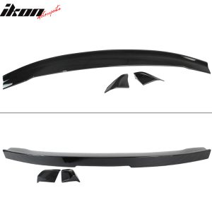 Fits 16-24 Chevrolet Camaro OE Style Trunk Spoiler Lip 3PC Painted #WA8555 Black - Image 4