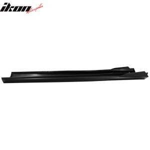 Fits 10-15 Chevrolet Camaro V2 Side Skirts Extension Rocker Panel Matte Black PP - Image 5