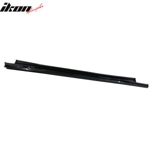 Fits 16-24 Chevy Camaro Rocker Style Side Skirts Rocker Panel Gloss Black 4PC PP - Image 3
