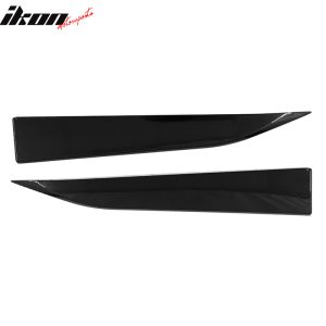 Fits 16-24 Chevy Camaro Rocker Style Side Skirts Rocker Panel Gloss Black 4PC PP - Image 4