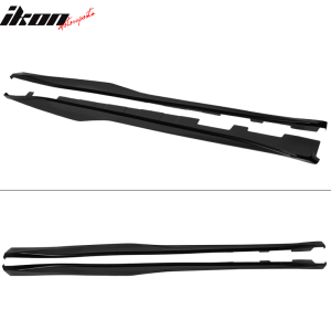 Fits 16-24 Chevrolet Camaro ZL1 Style Side Skirts Polypropylene Gloss Black - Image 4