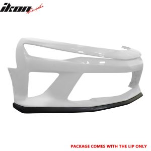 Fits 16-18 Chevrolet Camaro V8 SS OE Style Front Bumper Lip Spoiler Unpainted PU - Image 4