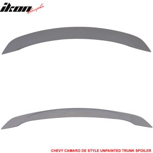 Fits 14-15 Chevy Camaro OE Style Low Blade Rear Trunk Spoiler Wing Unpainted ABS - Image 3