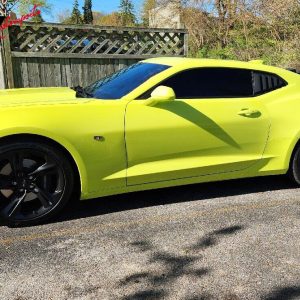 Fits 16-24 Chevy Camaro GT Style Quarter Window Louvers Scoops 2Pc Matte Black - Image 3