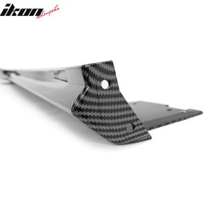 Fits 16-24 Chevy Camaro Ikon V3 Style 4PCS Side Skirts Carbon Fiber Print PP - Image 4