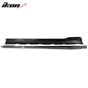 Fits 10-15 Chevy Camaro Rocker Style Add On Side Skirts Carbon Fiber Print PP - Image 4
