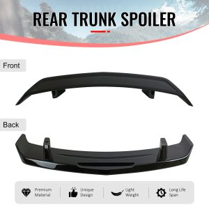 Fits 10-13 Chevy Camaro GM Style Trunk Spoiler W/LED Light Painted #WA8555 Black - Image 3