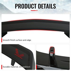 Fits 10-13 Chevy Camaro GM Style Trunk Spoiler W/LED Light Painted #WA8555 Black - Image 4