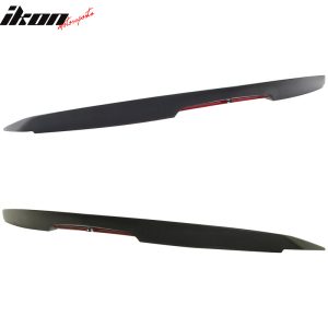 Fits 10-13 Chevrolet Camaro Coupe ZL1 Style Rear Trunk Spoiler W/LED Matte Black - Image 4