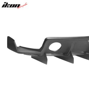 Fits 10-15 Chevrolet Camaro ZL1 MB Style Rear Diffuser Bumper Cover Fin PP - Image 4