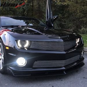 Fits 10-13 Chevrolet Camaro V8 SS Street Style Front Bumper Lip Spoiler Black PU - Image 3