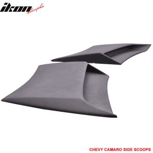 Fits 10-15 Chevy Camaro Xenon Style Side Rear Fender Vent Scoop Unpainted PU 2PC - Image 3