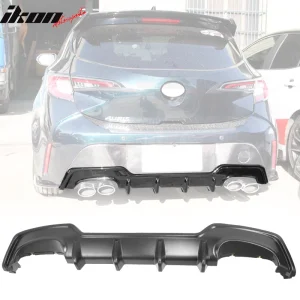 Fits 19-22 Toyota Corolla E210 Hatchback 5Dr T Style Rear Bumper Lip Diffuser - Image 6