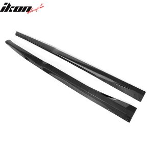 Fits 16-24 Chevy Camaro ZL1 Style Side Skirts Panel Extension 2PC - Carbon Fiber - Image 3