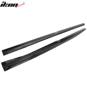 Fits 16-24 Chevy Camaro ZL1 Style Side Skirts Panel Extension 2PC - Carbon Fiber - Image 5