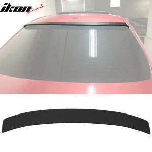 Fits 09-13 Toyota Corolla Rear Window Roof Spoiler Visor Unpainted Black - Image 6