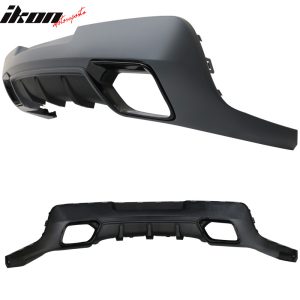 Fits 14-15 Chevrolet Camaro Rear Lower Bumper Cover Conversion W/Diffuser Fin PP - Image 3