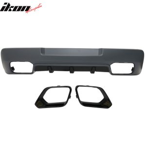 Fits 14-15 Chevrolet Camaro Rear Lower Bumper Cover Conversion W/Diffuser Fin PP - Image 4