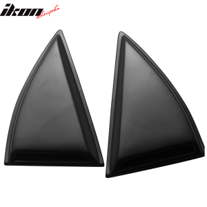 Fits 10-15 Chevy Camaro Side Window Louvers 1/4 Quarter Scoops Cover 2Pc Set PP - Image 3