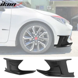 Fits 19-25 Toyota Corolla 5DR Front Bumper Canards Matte Black ABS Side Spoiler - Image 6
