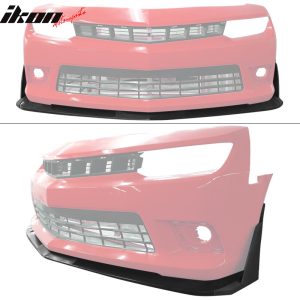 Fits 14-15 Chevrolet Camaro SS Front Bumper Lip+Winglets 1LE Style PU Unpainted - Image 5